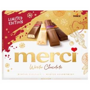 Bombonjera MERCI winter chocolate 250g
