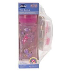 CHICCO flašica 330ml roze i light laža (4m+)
