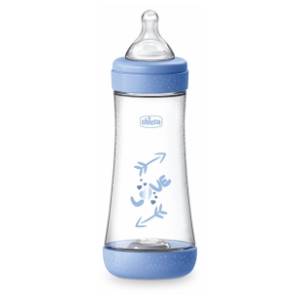 CHICCO flašica za bebe P5 300ml svetlo plava