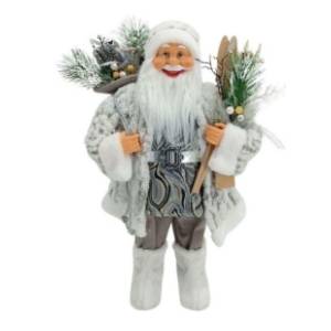 Novogodišnja figura Deda Mraz beli 60cm MILENIJUM