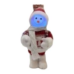 Novogodišnja figura muzički Sneško 30cm