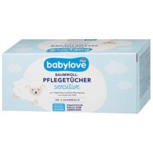 Pamučne maramice BABYLOVE sensitie 100% 50kom