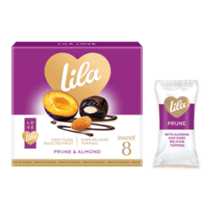 Praline LILA suva šljiva sa bademom u kakao prelivu 200g