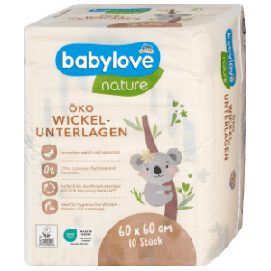 BABYLOVE Nature podloga za povijanje 60 x 60 cm 10kom