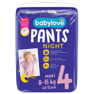 BABYLOVE noćne pelene pants 4 maxi 40kom