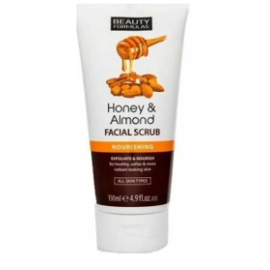 BEAUTY FORMULAS piling za lice med i badem 150ml