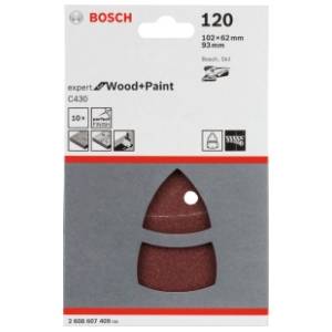 BOSCH 10-delni set brusnih listova C430 102 x 62, 93 mm 2608607409