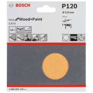 BOSCH 10-delni set brusnih listova C470 115 mm 2608605429