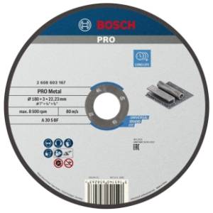 BOSCH 180x3x22.23 mm A 30 S BF ravna (2608603167) rezna ploča