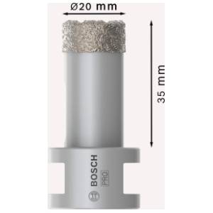 BOSCH 20x35x22.23 mm M14 2608587115 PRO dijamantska kruna