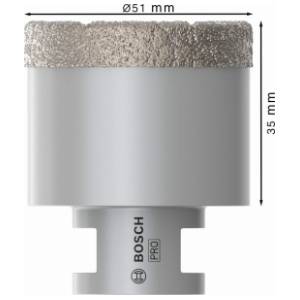 BOSCH 51x35x22.23 mm M14 2608587125 PRO dijamantska kruna