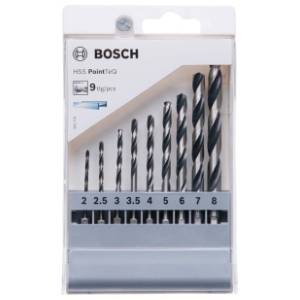 BOSCH 9-delni set HSS spiralnih burgija PointTeQ 2607002826