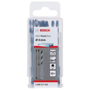 BOSCH HSS spiralna burgija PointTeQ 4,0 mm 10 komada