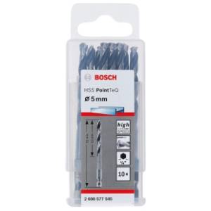 BOSCH HSS spiralna burgija PointTeQ 5,0 mm 10 komada