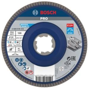BOSCH PRO X571 X-LOCK flap disk 115 mm G120 2608619212 brusna ploča