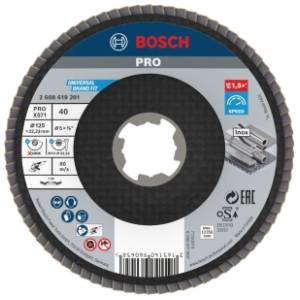 BOSCH PRO X571 X-LOCK flap disk 125 mm G40 2608619201 brusna ploča
