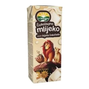 Čokoladno mleko Z'BREGOV Lion king bela čokolada 200ml