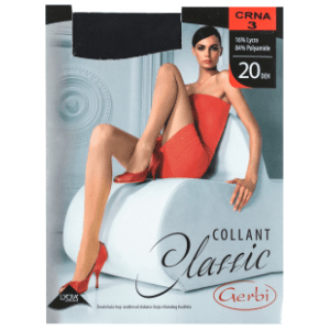 COLLANT Classic hulahopke 20den crne M 3