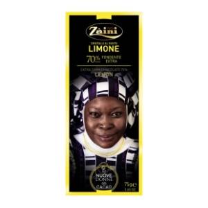 Crna čokolada ZAINI 70% limun 75g
