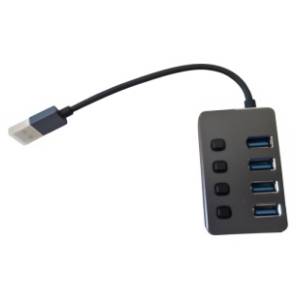 E-GREEN USB Hub 4-in-1 USB 3.0 Superbrzi 4-port sa prekidačima