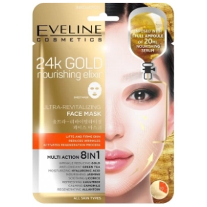EVELINE maska za lice 8u1 24k gold 1kom