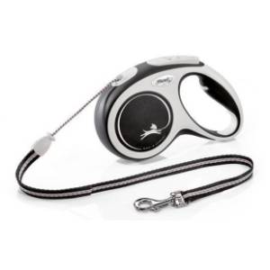 FLEXI Comfort cord povodac za pse M 5m crni