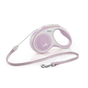 FLEXI Comfort cord povodac za pse M 5m roze
