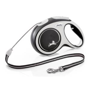 FLEXI Comfort cord povodac za pse M 8m crni
