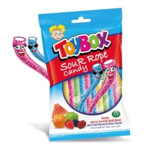 Gumene bombone TOY BOX sour rope candy 80g