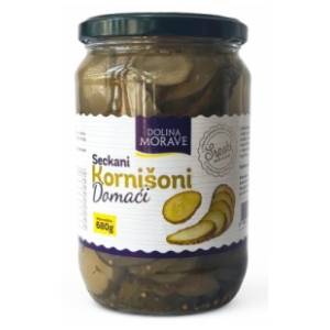 Kornišoni DOLINA MORAVE seckani 680g