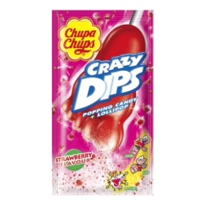 Lizalica CHUPA CHUPS Crazy dips jagoda 14g