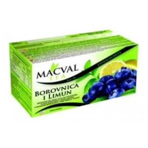 MACVAL čaj borovnica i limun 40g