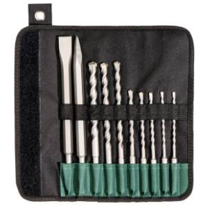 METABO 10-delni SDS-plus set burgija, dleto i špic 630824000