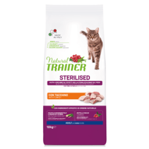 NATURAL TRAINER Sterilised hrana za mačke belo meso 10kg