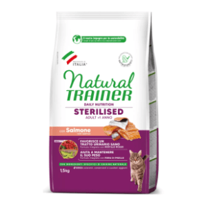 NATURAL TRAINER Sterilised hrana za mačke losos 1,5kg