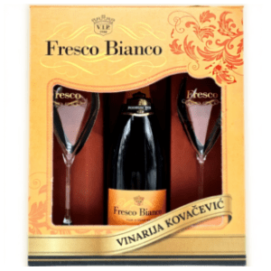 Penušavo vino KOVAČEVIĆ Fresco Bianco set 0,75l