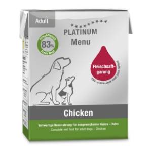 PLATINUM Dog menu hrana za pse piletina 375g