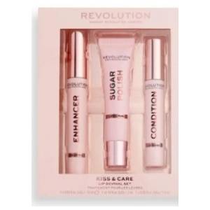 REVOLUTION Kiss & Care set (piling, maska i tonirano ulje)