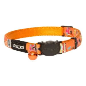 ROGZ Neocat ogrlica za mačke sa zvoncem 20-31cm narandžasta