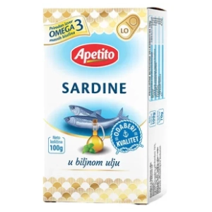 Sardina APETITO u biljnom ulju 100g