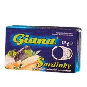 Sardina GIANA sa belim lukom 125g