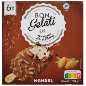 Sladoled BON GELATI sa bademom štapić 6x120ml