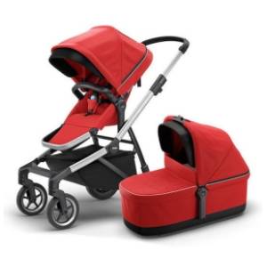 THULE kolica za bebe 2 u 1 Sleek crvena
