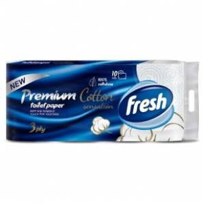Toalet papir FRESH premium cotton 3sloja 10kom