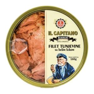 Tunjevina IL CAPITANO fileti sa belim lukom 160g 