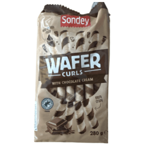 Vafl roleri SONDEY čoko krem 280g