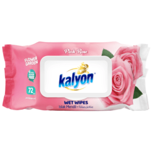 Vlažne maramice KALYON flower garden pink ruža 72kom