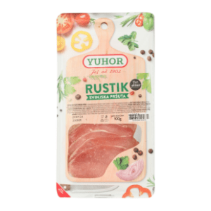 YUHOR Rustik svinjska pršuta slajs 100g