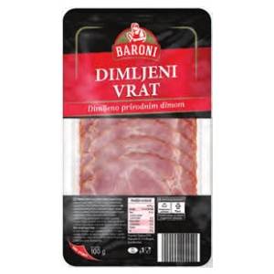 BARONI dimljeni svinjski vrat slajs 100g