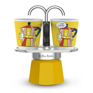 BIALETTI Moka pot Lichtenstein set 2 Cup